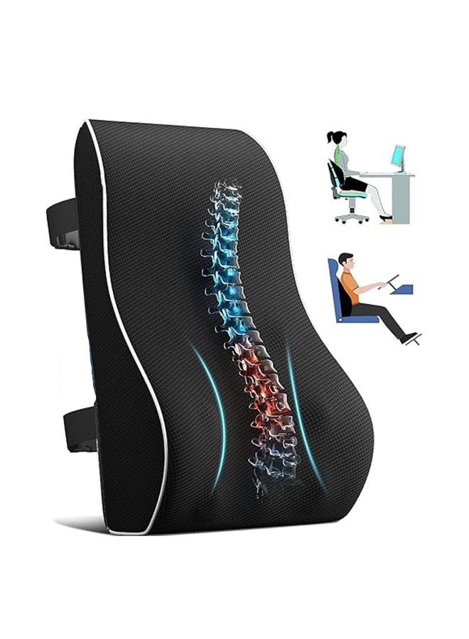 Rest Lumbar Support Pillow for Office Chair Back Support Pillow For Car Computer Gaming Chair Orthopedic Memory Foam Back Cushion  - Image 1