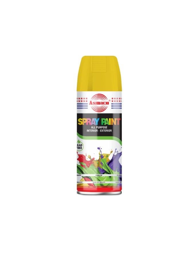 Asmaco Spray Paint - Deep Yellow - 400 Ml - Set of 01