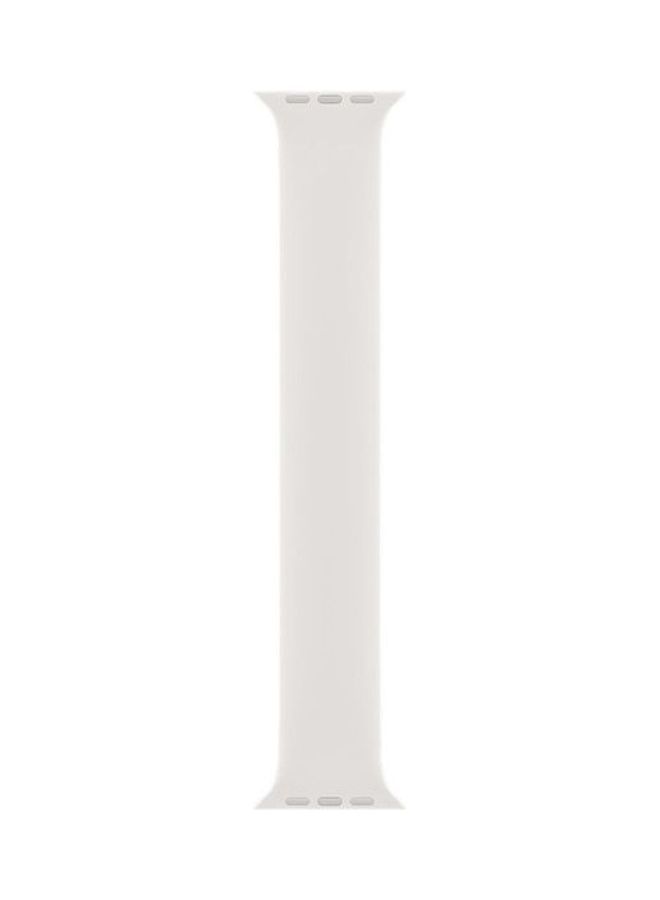 NIBEMINENT Soft Silicone Solo Loop Band Compatible With Apple Watch (Oxblood , Medium) White  - Image 2