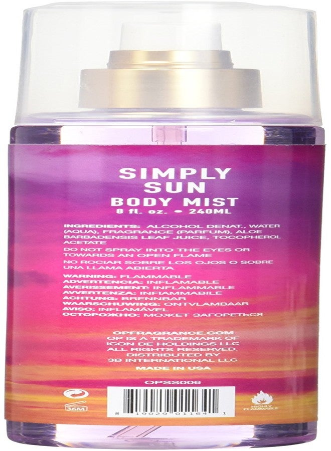 Ocean Pacific Simply Sun Body Mist for Her, 8 Fluid Ounce - Image 2