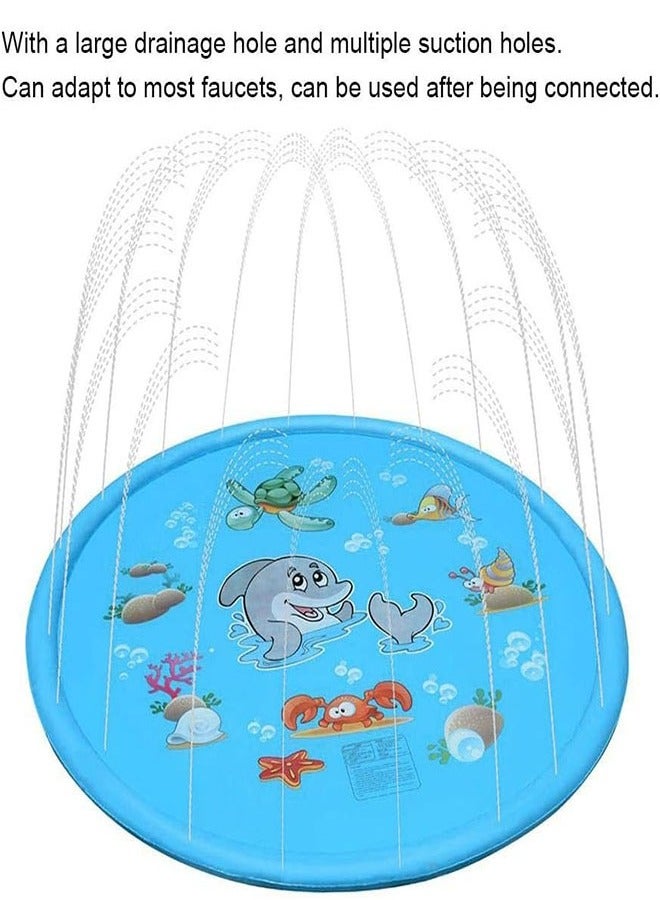 إن كي أكس وسادة رش ماء للعب في الهواء الطلق للكلاب والأطفال، لوازم صيفية 96 سم - Image 3