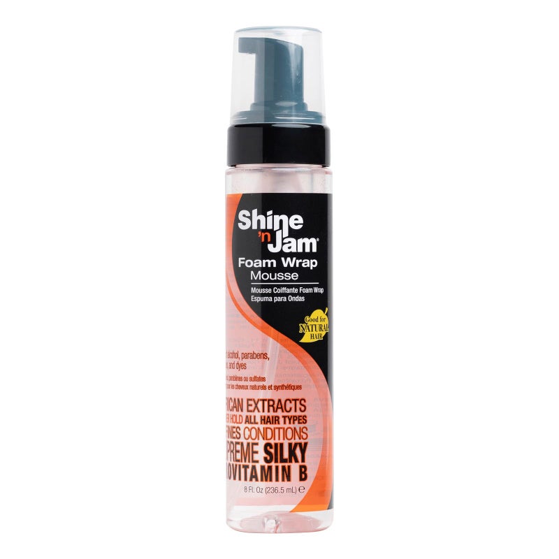 Ampro Pro Styl Styling Gel - Enriched with Aloe and African Extracts - Provides Strong Hold on All Hair Types - Perfect for Natural Tresses and Synthetic Extensions - 8 oz Foam Wrap Mousse