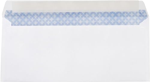 USPS 100 ظرف مختوم للأبد #10 ذاتية الإغلاق أمان (4-1/8 × 9-1/2 بوصة) (عبوة واحدة) (تصميم طابع البريد يختلف) - Image 4