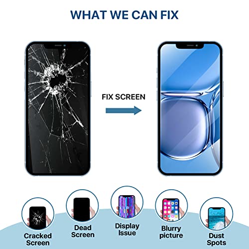 FFtopu for iPhone 12 and 12 Pro Screen Replacement Kit 6.1'' LCD Display 3D Touch Full HD Digitizer Full Assembly Repair Kits not for Model 12 Pro Max and 12 Mini - Image 5