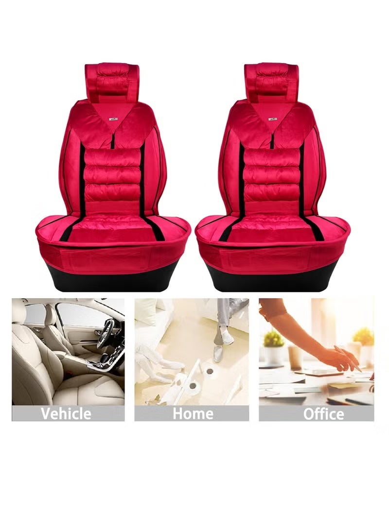 3 اكس ار أغطية مقاعد السيارة الملائمة عالميًا - حماية متينة وأنيقة فائقة الجودة، قطعتان - Image 2