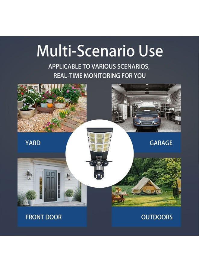 180W Battery 16000Mah Camara De Alumbrado Solcelle Kamara Solaire Streetlight V380 Pro 4G Sim Card CCTV Solar Lamp With Camera - Image 4