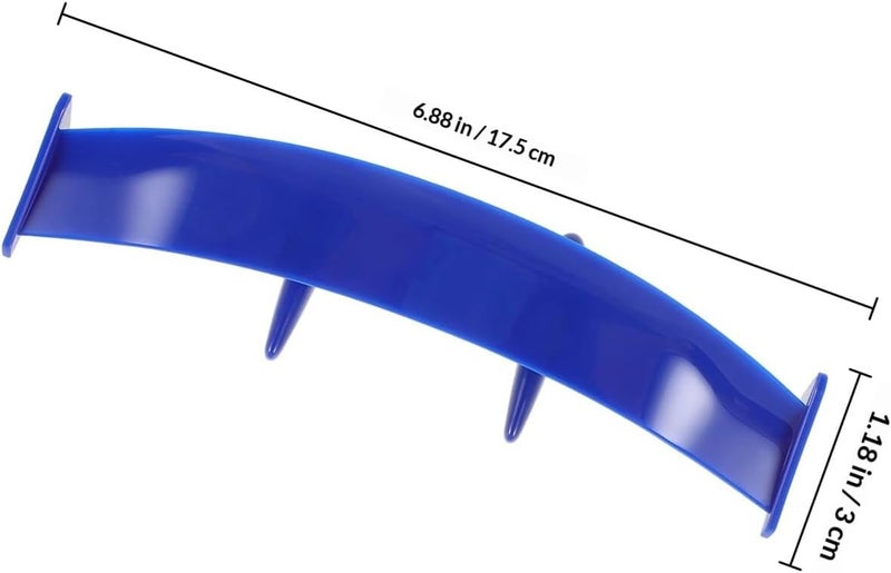 Mini Blue Abs Car Rear Tail Wing Universal Car Mini Spoiler Rear Tail Spoiler Without Drilling - Image 2
