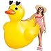 Hungdao 4 Feet Giant Inflatable Duck Huge Funny Rubber Duck Large Blow up Duck Inflatable Duck Pool Float for Summer Beach Swimming Pool Party DecorationGlasses - Image 2