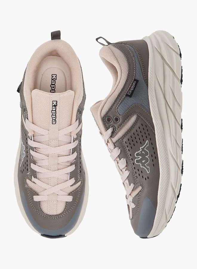 Kappa GREY Women's Panelled Shoes with Lace-Up Closure for Women | Best Price UAE