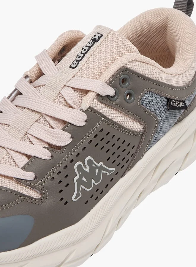 Kappa GREY Women's Panelled Shoes with Lace-Up Closure for Women | Best Price UAE