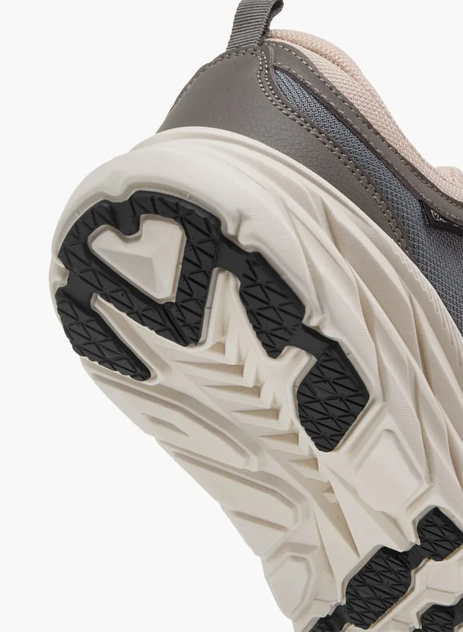 Kappa GREY Women's Panelled Shoes with Lace-Up Closure for Women | Best Price UAE