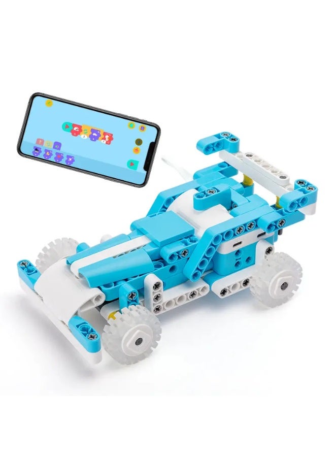 B07NF4Y599 WhalesBot D1 STEM Coding 21-in-1 Robot Kit For Kids (Ages 4-10), 280+ Pieces Educational Building Set With Programming and App Control, Guide - Image 1