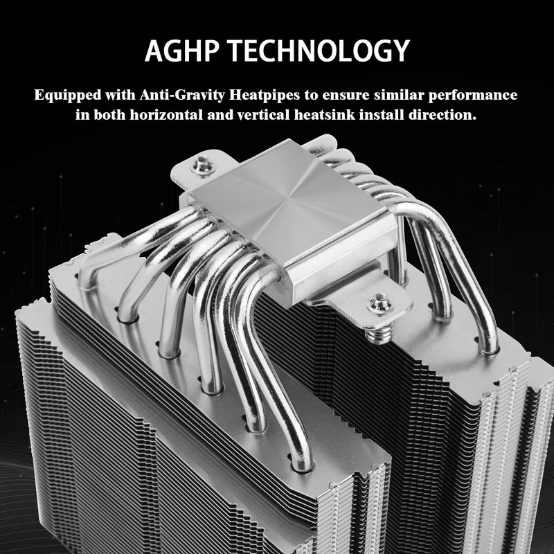 Thermalright Royal Pretor 130 CPU Air Cooler, Computer Double Towers Radiator, 6 Heat Pipes CPU Cooler, Dual PWM Fans,High Performance PC Cooler,for AM4/AM5;Intel 1851/1700/1150/1551/1200/2011 - Image 2