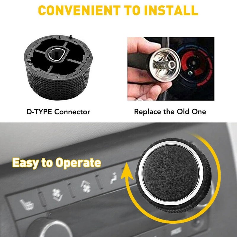 KACHEEG Rear Radio Volume Control Knob | Scratch-Resistant Audio Volume Button | Easy Installation | 22912547 | 2 Pcs for Car - Image 4