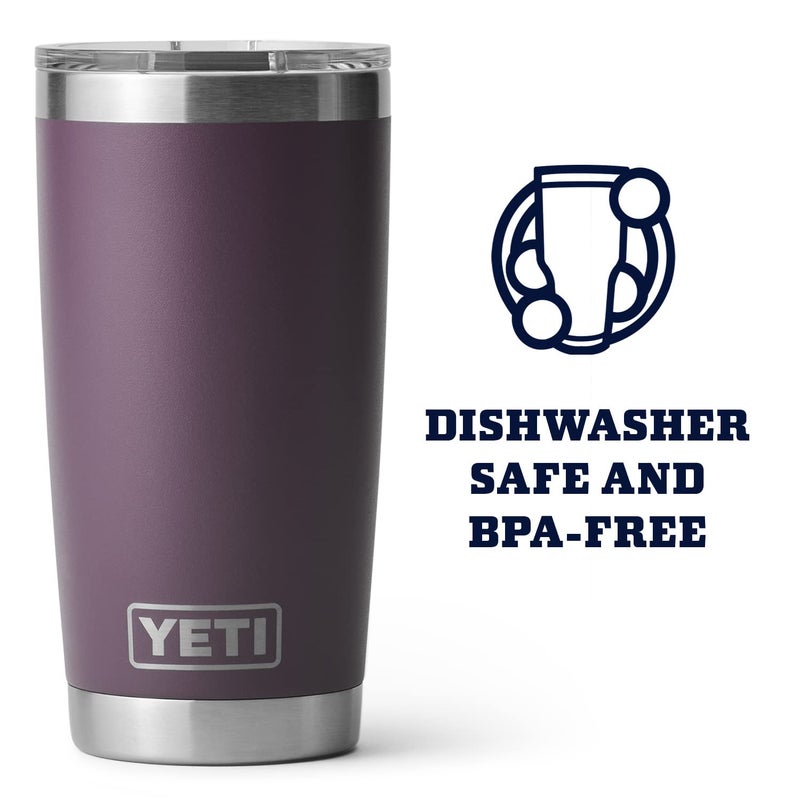 YETI Rambler 20 oz Tumbler  Stainless Steel  Vacuum Insulated with MagSlider Lid  Nordic Purple - Image 4
