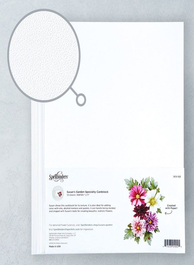 Spellbinders CARDSTCK SUSANSGARD, Susan's Garden-Stippled