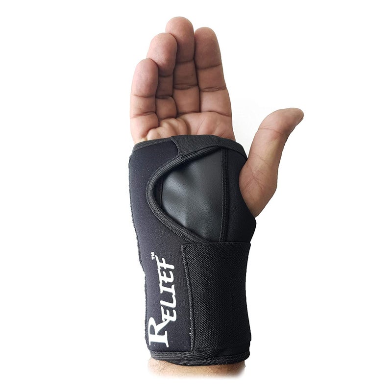 Relief Carpal Tunnel Wrist Brace - Black (Right) - Image 1