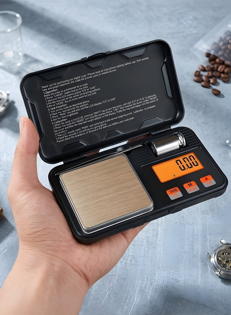 Digital Scale 200G X 0.01G GRAM Scale With Pocket Size, 50G Calibration Weight,6 Units Conversion, Lcd Back-Lit Display, Use For Jewelry/Medicine/Food/Powder/Coin - Image 2