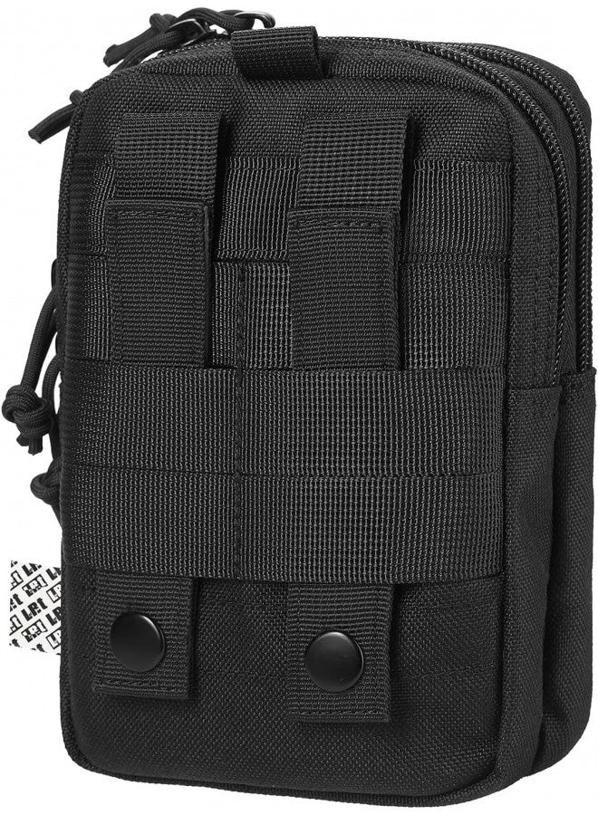 LefRight LefRight Multipurpose Tactical Molle Mobile Phone Belt Pouch EDC Gadget Slim Utility Waist Bag with Cellphone Holster Large Black - Image 5