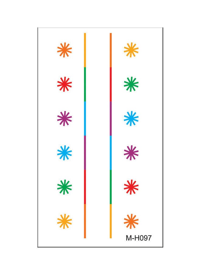 NIBEMINENT Waterproof Fashionable Temporary Tattoo Sticker Multicolour - Image 1