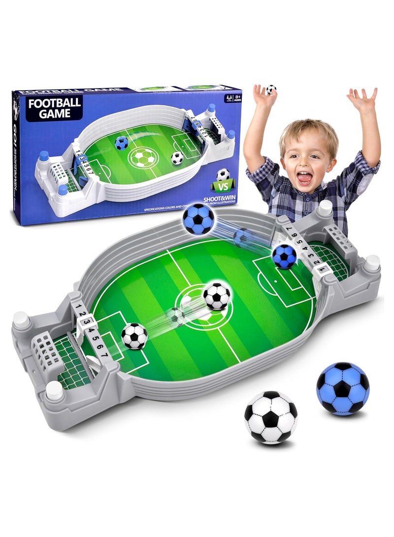 Table Football Games for Kids, Mini Table Soccer Game with 2 Footballs, Table Top Football Game, Interactive Tabletop Football Games for Home, Portable Competition Sports Games for Home - Image 1