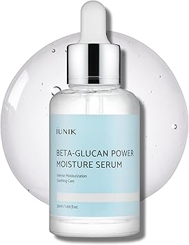 IUNIK BetaGlucan Power Deep Moisture Vegan Serum 400000 ppm Intense Hydration Mushroom Yeast Extracts Dry Mature Sagging Sensitive Skin Cell Regenerating Lifting 50ml - Image 1