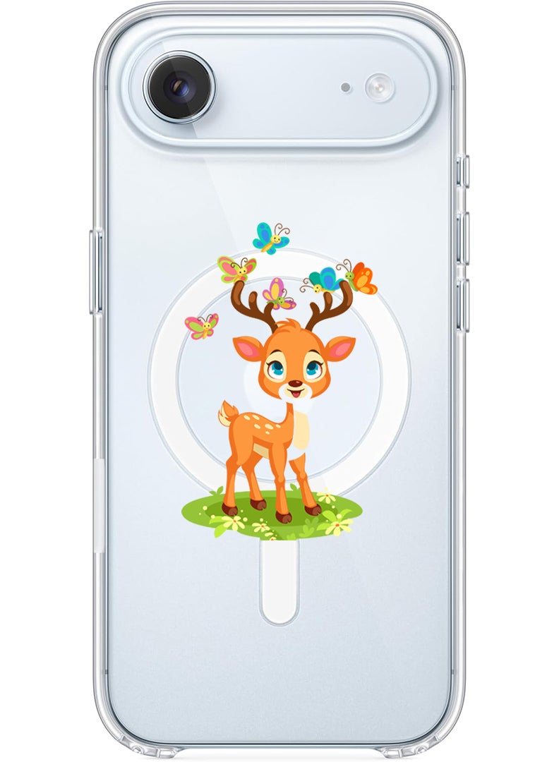 Theodor Magnetic Case for Apple iPhone 17 Air Compatible with MagSafe Wireless Charging, Shockproof Phone Bumper Cover - deer - Image 1