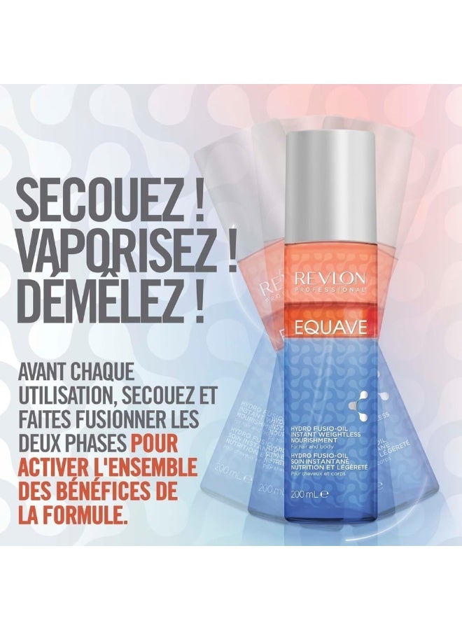 Revlon Professional Equave 3 Phase Hydro Fusio Oil Weightless Nourishment 200 ml - Image 2