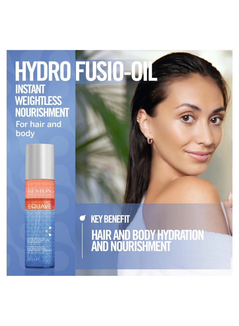 Revlon Professional Equave 3 Phase Hydro Fusio Oil Weightless Nourishment 200 ml - Image 1