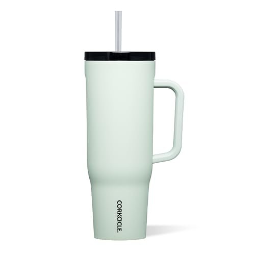 Corkcicle Cruiser Insulated Tumbler Keeps Drinks Cold 20 Hours TripleInsulated Stainless Steel SpillProof Lid Summer Drinkware Gift Keeps Drinks Ice Cold 40 oz Sage Mist - Image 1