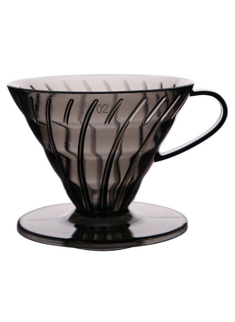 طقم تقطير v60  للقهوة مكونة من قمع و سيرفر زجاجي