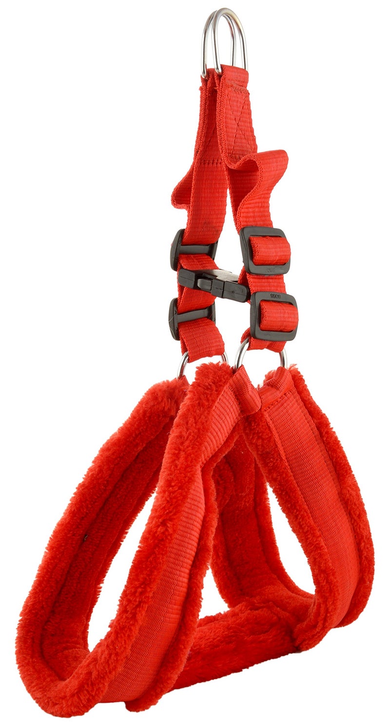 Skora Fancy Fur Large Dog Harness (Large,red) - Image 2