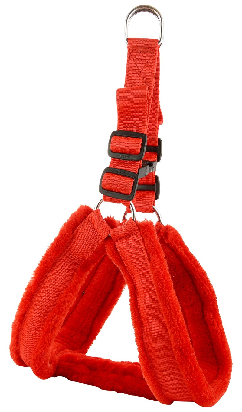 Skora Fancy Fur Large Dog Harness (Large,red) - Image 1