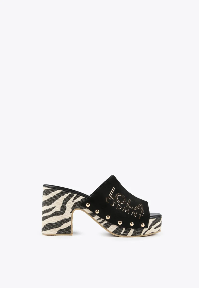 Lola Casademunt Clogs with animal print soles