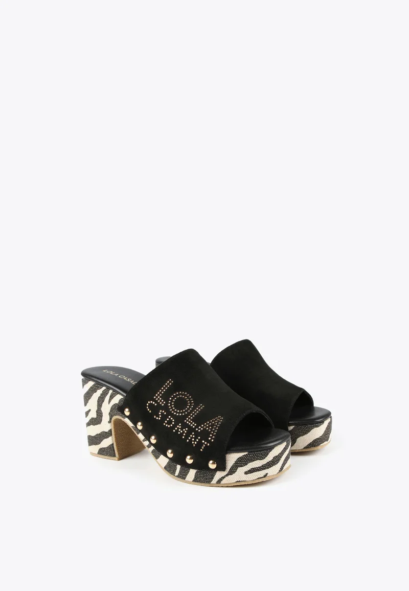 Lola Casademunt Clogs with animal print soles