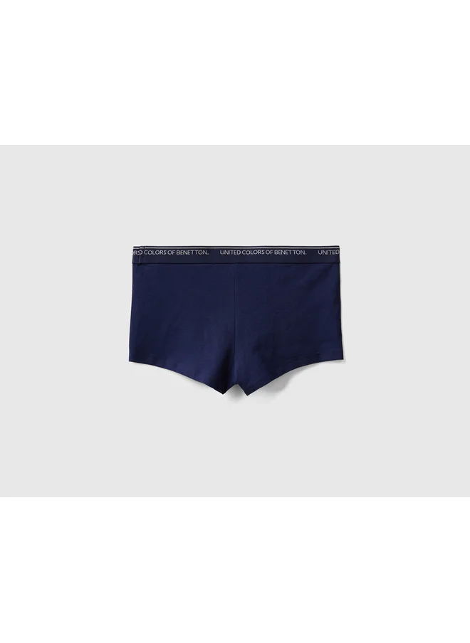 يونايتد كولورز أوف بينتيون Fitted Boxers In Organic Cotton