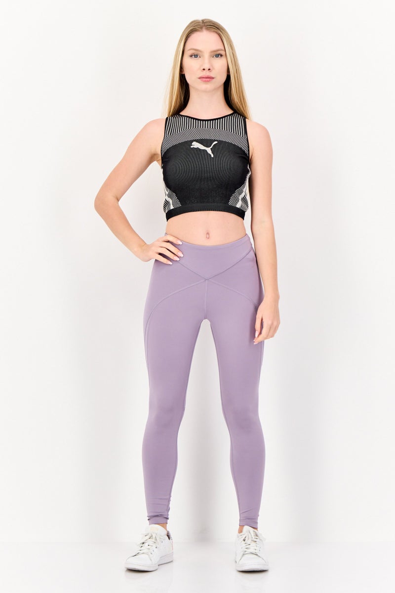 PUMA Women Sportswear Fit Brand Logo Training Leggings, Pale Purple - Image 4