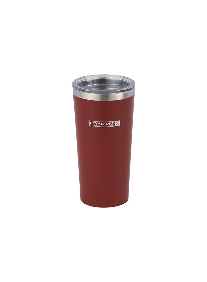 Royalford 600ml Vacuum Mug RF12327 Double Wall Stainless Steel Body and Keeps Your Drinks Hot or Cold Leak-Proof and Portable Design Suitable for Indoor and Outdoor Multicolor 600ml - Image 1