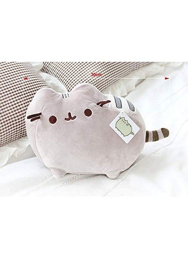 GUND دبدوب غوند بوشين القط في وضعية كلاسيكية، دمية قطة كاواي محشوة للأعمار من 8 سنوات وما فوق، رمادي، 12 إنش - Image 2