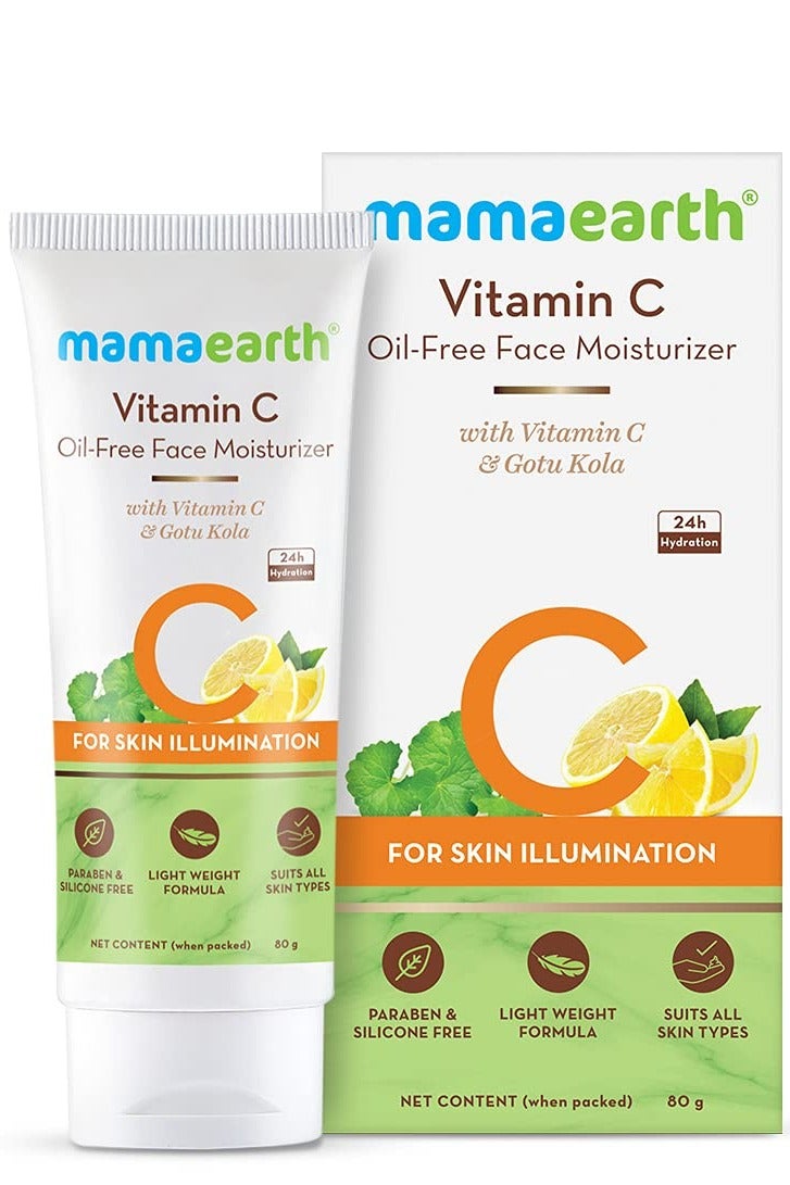 Mamaearth Mamaearth Vitamin C Oil-Free Moisturizer For Face With Vitamin C and Gotu Kola For Skin Illumination - 80 Ml - Image 1