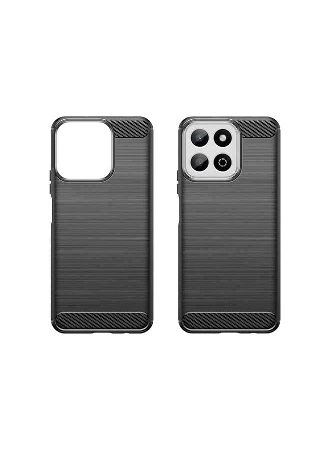 Case Compatible with Honor X7c Case, Carbon Fiber Brushed TPU Shock-Absorption Silicone Anti-Scratch Shockproof Protective Cover for Honor X7c - Image 2