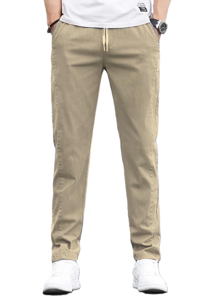 JVX Men Trouser || Man Trouser Pants || Casual Pant || Cotton Pant for Men (TROUSER-02) (in, Numeric, 32, Khakhi) - Image 1