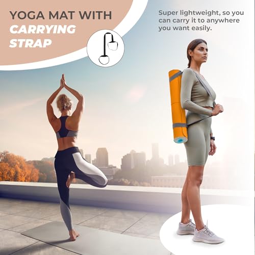 WErFIT Yoga Mat for Man and Woman with Cover Bag | Gym Mats with Extra Size: 2.5 X 6 Feet, Anti Slip, 6 mm Thick, TPE Material | Exercise mat for Home Workout | Gym mat for fitness and Meditation - Image 2