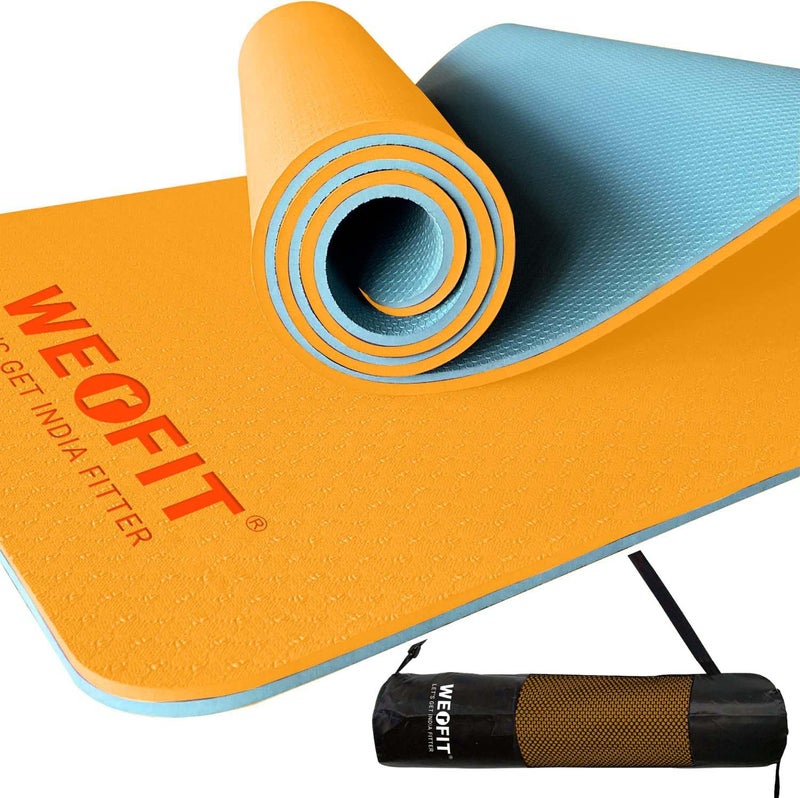 WErFIT Yoga Mat for Man and Woman with Cover Bag | Gym Mats with Extra Size: 2.5 X 6 Feet, Anti Slip, 6 mm Thick, TPE Material | Exercise mat for Home Workout | Gym mat for fitness and Meditation - Image 4