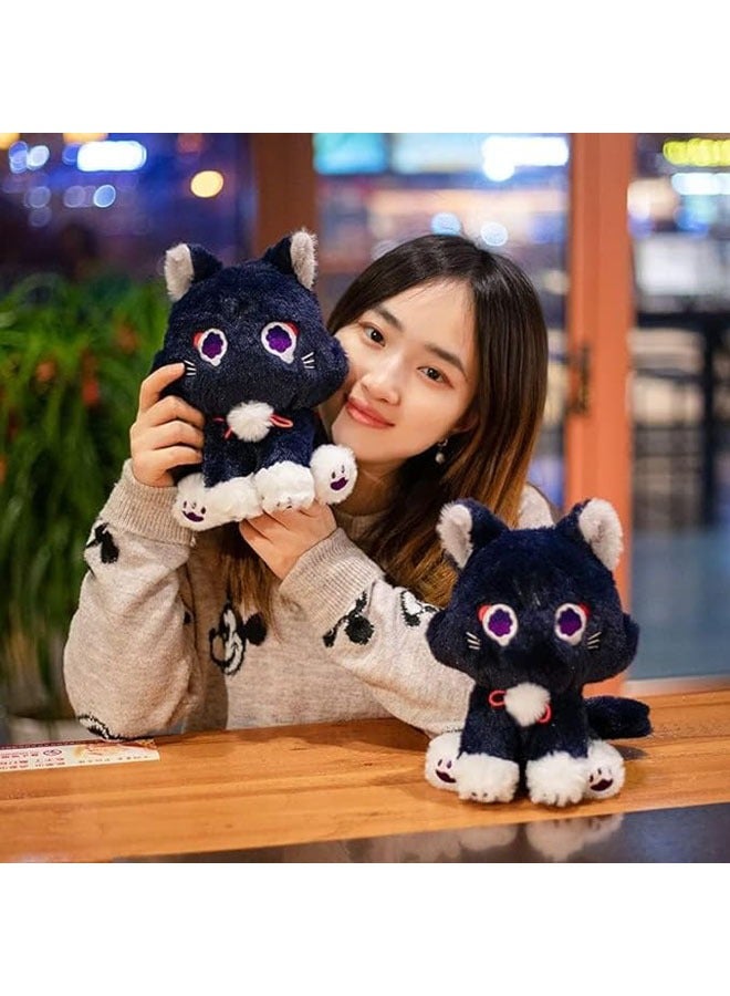 Genshin Impact Cat Plush Toys, Wanderer Cat Plush Stuffed Animal Plush Toys, Cute Genshin Impact Scaramouche Cat Plush Doll Stuffed Toys, Soft Mascara Cat Plush Pillow, Kids Plush Doll Gifts - Image 5