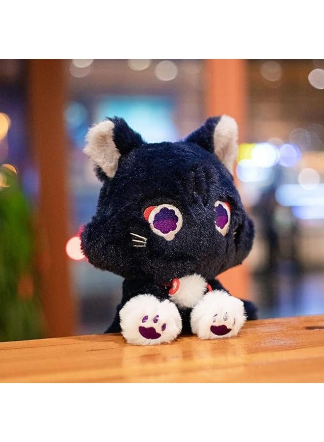 Genshin Impact Cat Plush Toys, Wanderer Cat Plush Stuffed Animal Plush Toys, Cute Genshin Impact Scaramouche Cat Plush Doll Stuffed Toys, Soft Mascara Cat Plush Pillow, Kids Plush Doll Gifts - Image 4
