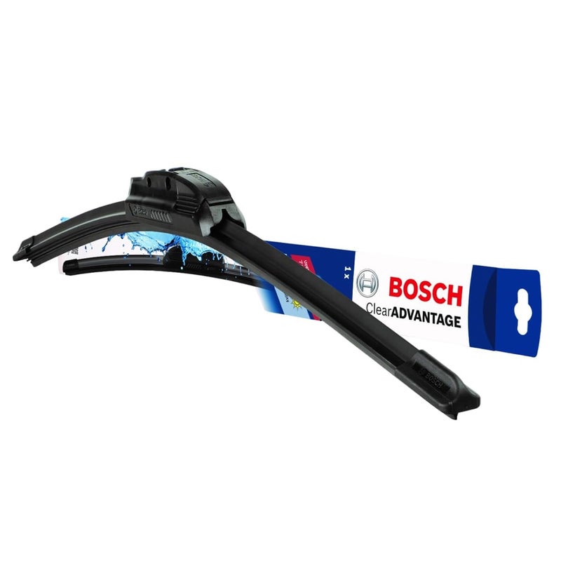 BOSCH شفرة مساحات بوش 3397016583KTS CLEAR Advantage، مفرد، 24 بوصة، مسطحة، جانب السائق، تأتي مع محول سريع التثبيت - Image 1