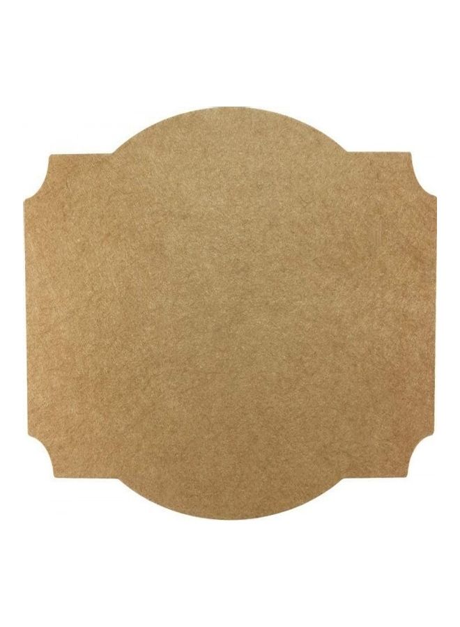 100-Piece Blank Kraft Present Sticker Brown - Image 4