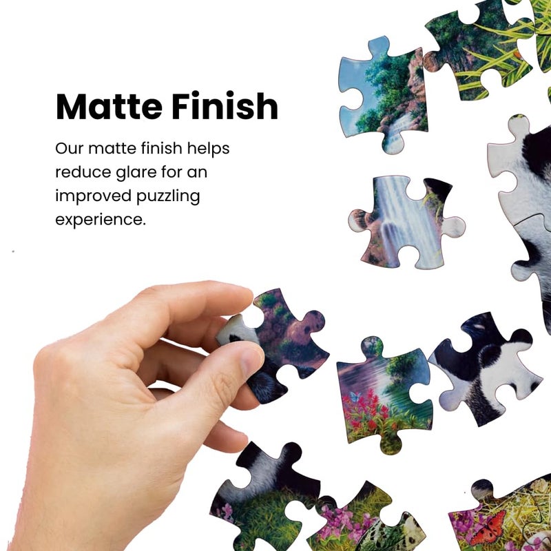 MasterPieces 500 Piece Glow in The Dark Jigsaw Puzzle for Adults, Family, Or Youth - The Woodlands - 15"x21" - Image 3