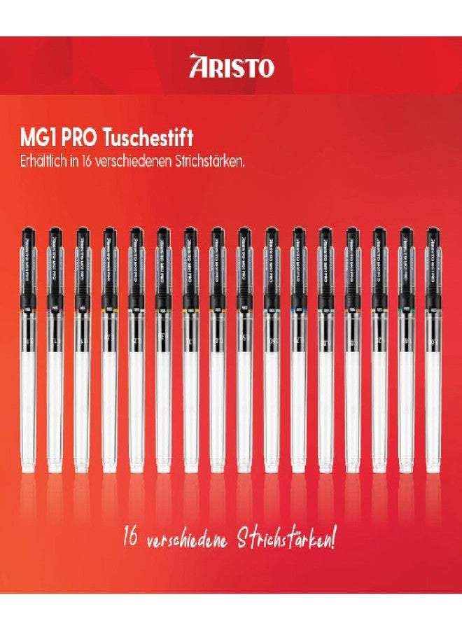 Aristo 0.7MM Technical Drawing Pen for Sketching Mandala Art Doodling Tracing Architecture Ink Level Indicator Transparent Barrel MG1 Pro Ink NOT INCLUDED - Image 5